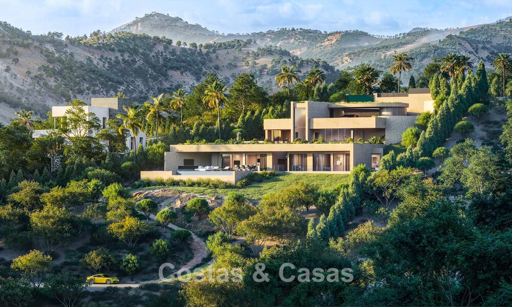 High-end designervilla met panoramisch berg- en zeezicht te koop in een gated woonresort in Benahavis - Marbella 74904