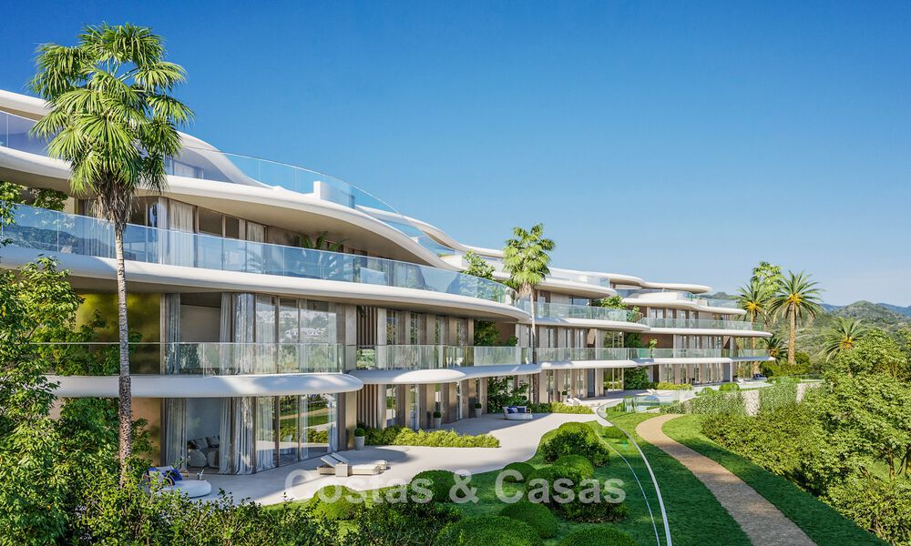 Nieuw op de markt. Avant-garde stijl appartementen met fantastische zeezicht te koop in Benahavis - Marbella 74835