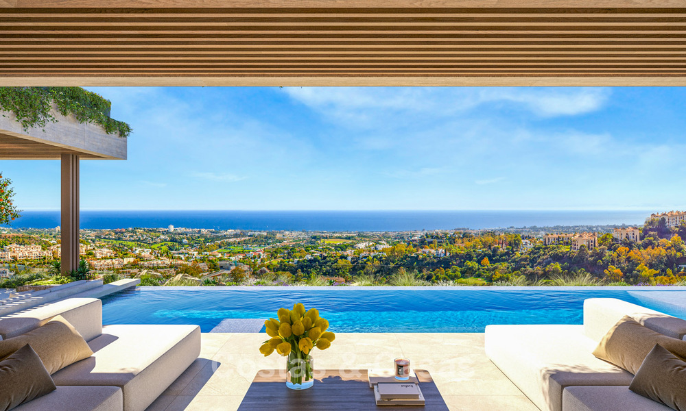 Indrukwekkende nieuwbouwvilla’s te koop met uitzicht op zee, golf en bergen in Benahavis - Marbella 74859