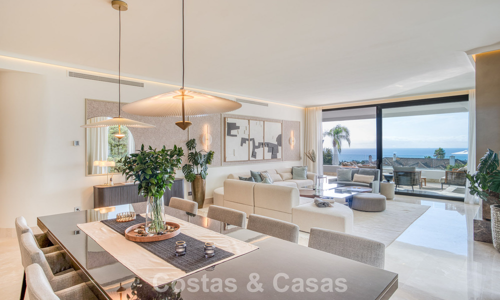 Luxueus duplex appartement te koop met zeezicht in een hoogstaand Sierra Blanca complex op Marbella’s Golden Mile 774624